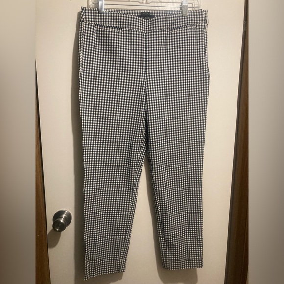 Talbots Pants - Talbots Women's Black and White Checkered Ankle Pants